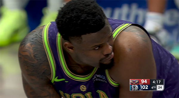 如果锡安得分5,000 该怎么办？鹈鹕在最后一个季度输给了小牛队